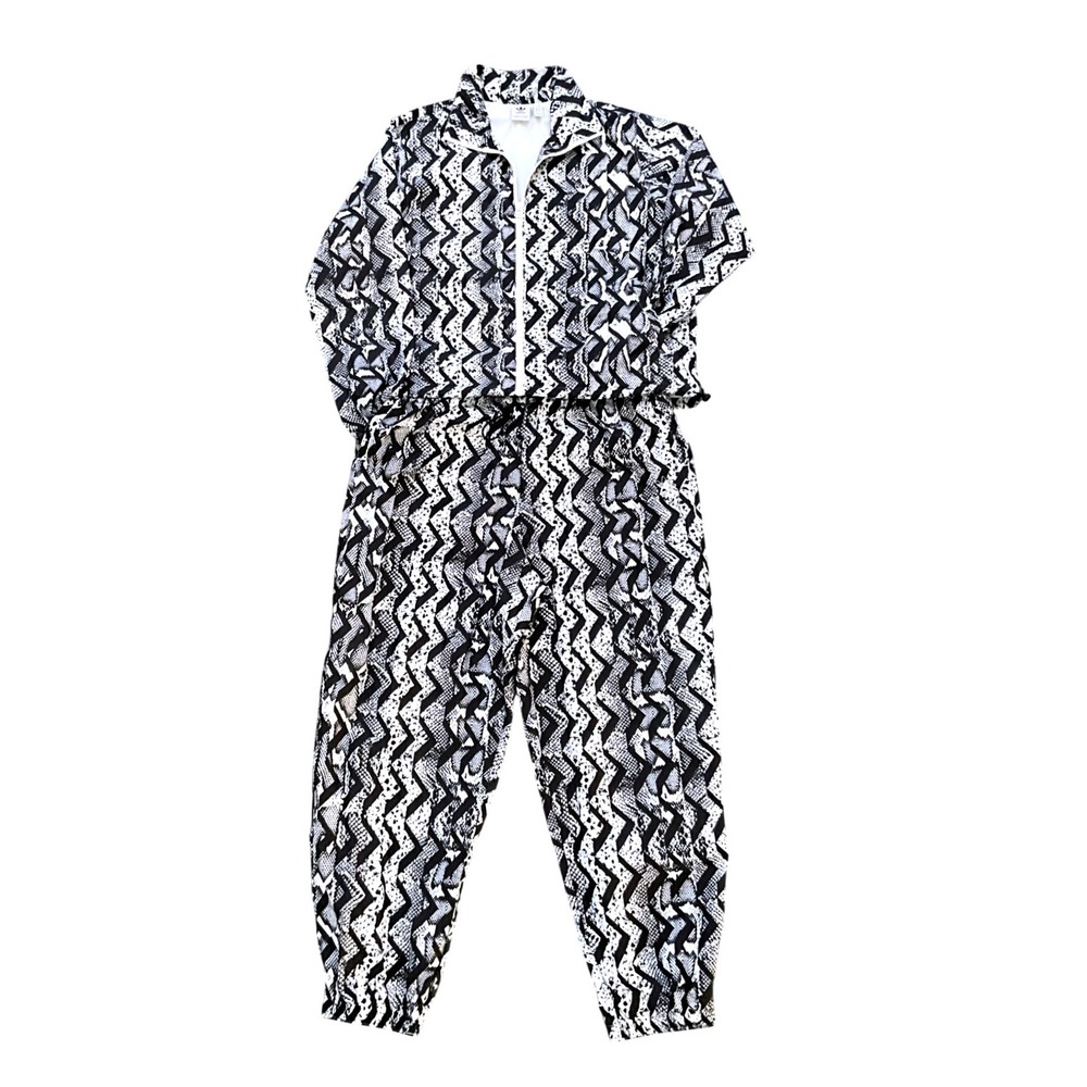 Adidas Originals Tracksuit Set Womens Graphic Print AOP Zip Jacket Pants XL - Picture 2 of 16